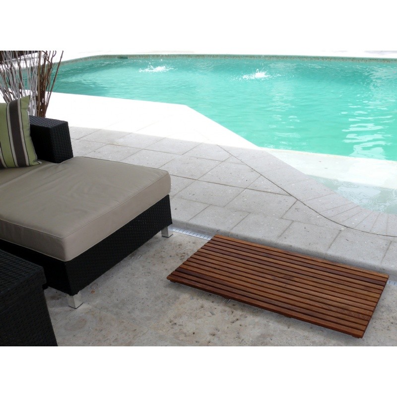 Outdoor Furniture: Infinita: LeSpa Teak Oiled Floor Mat 39 × 20