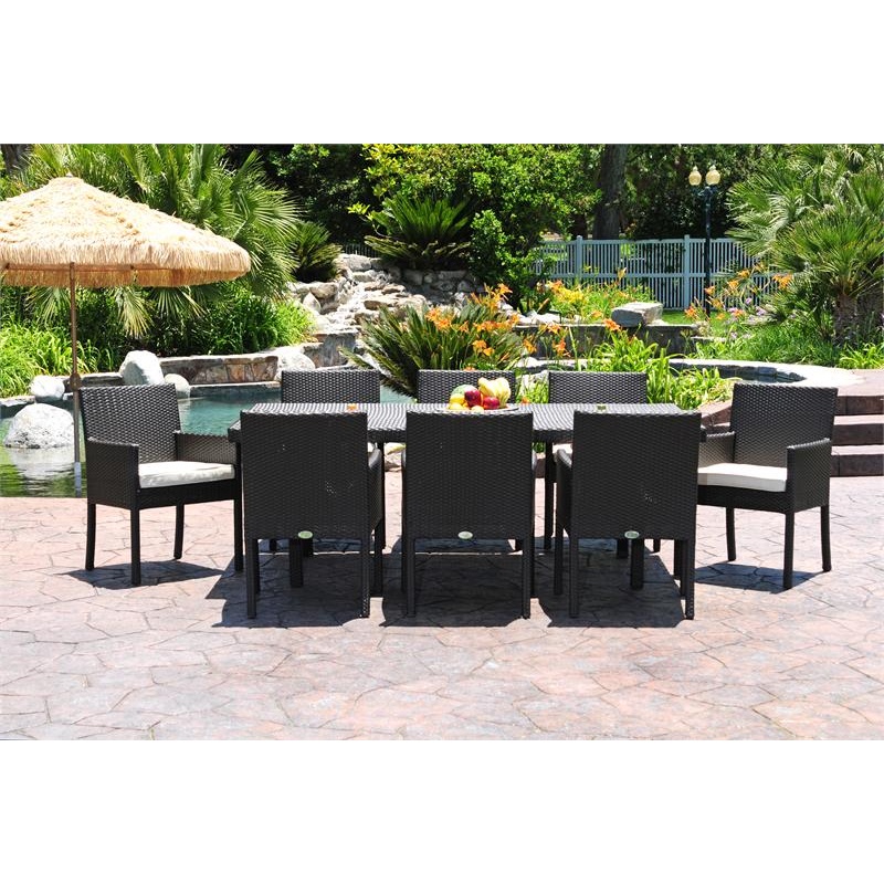 Dijon Rectangle Patio Dining Table 84 inches alternative photo #0