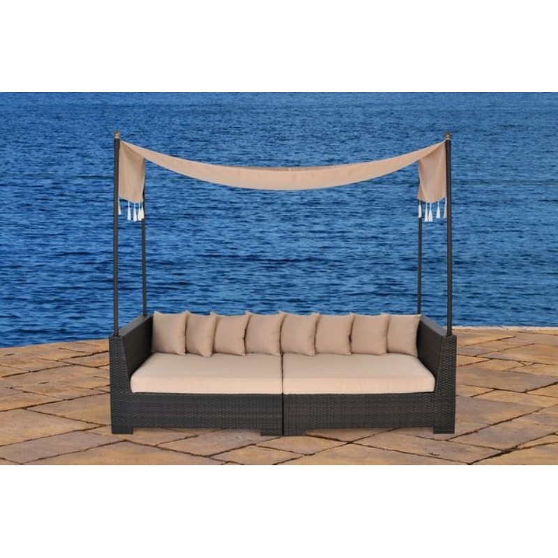 Key Largo 2-Piece Outdoor Daybed with Canopy