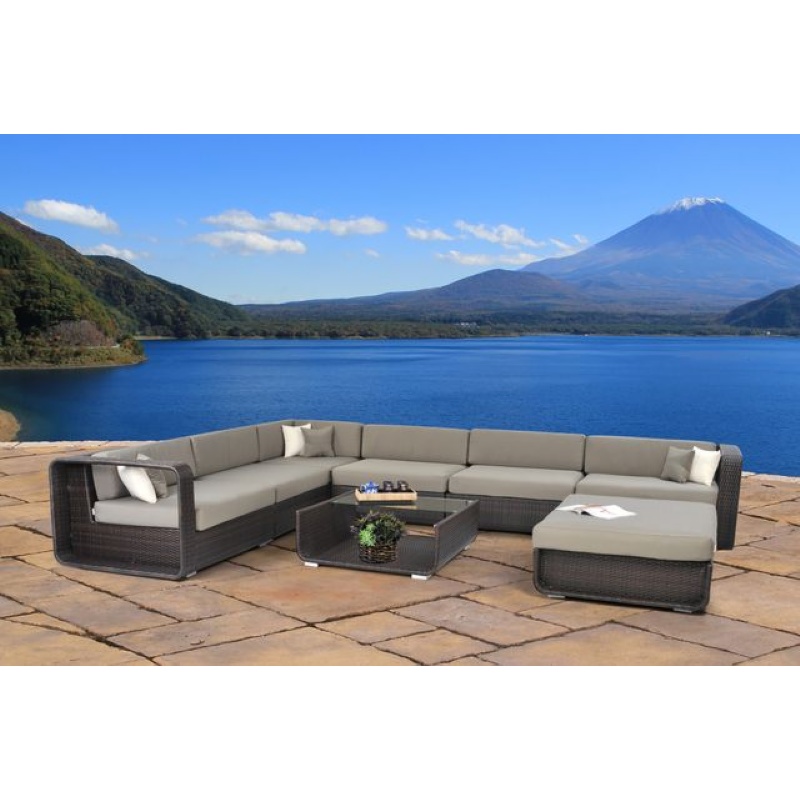 Avante Patio Deep Seating Sectional Sofa Set 8-Piece