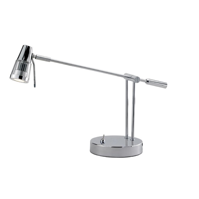 Lighting: Modern Table Lamps: Adesso Chrome Maestro Balance Arm Desk Lamp