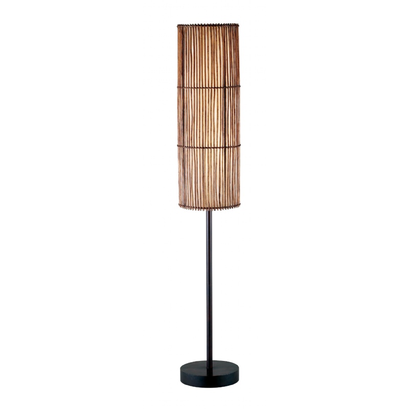 Adesso Antique Bronze Maui Floor Lamp : Floor Lamps