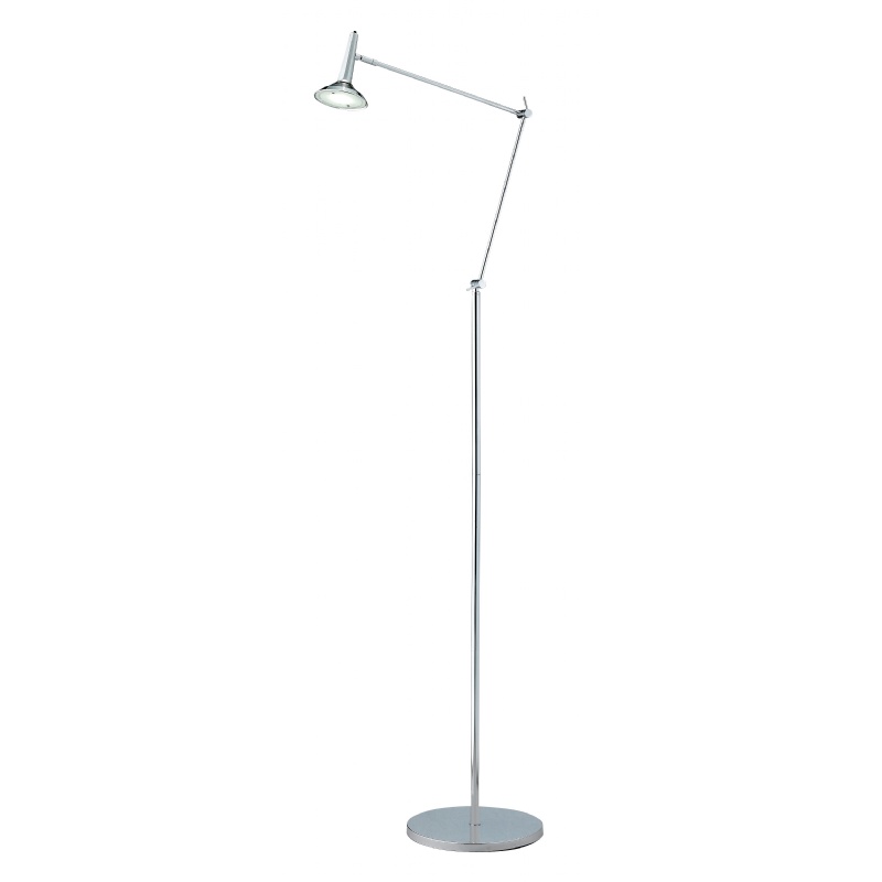 Lighting: Floor Lamps: Adesso Chrome Radar Floor Lamp