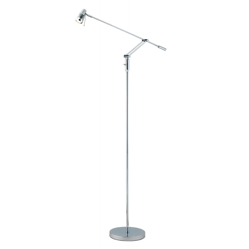 Adesso Chrome Maestro Balance Arm Floor Lamp : Floor Lamps