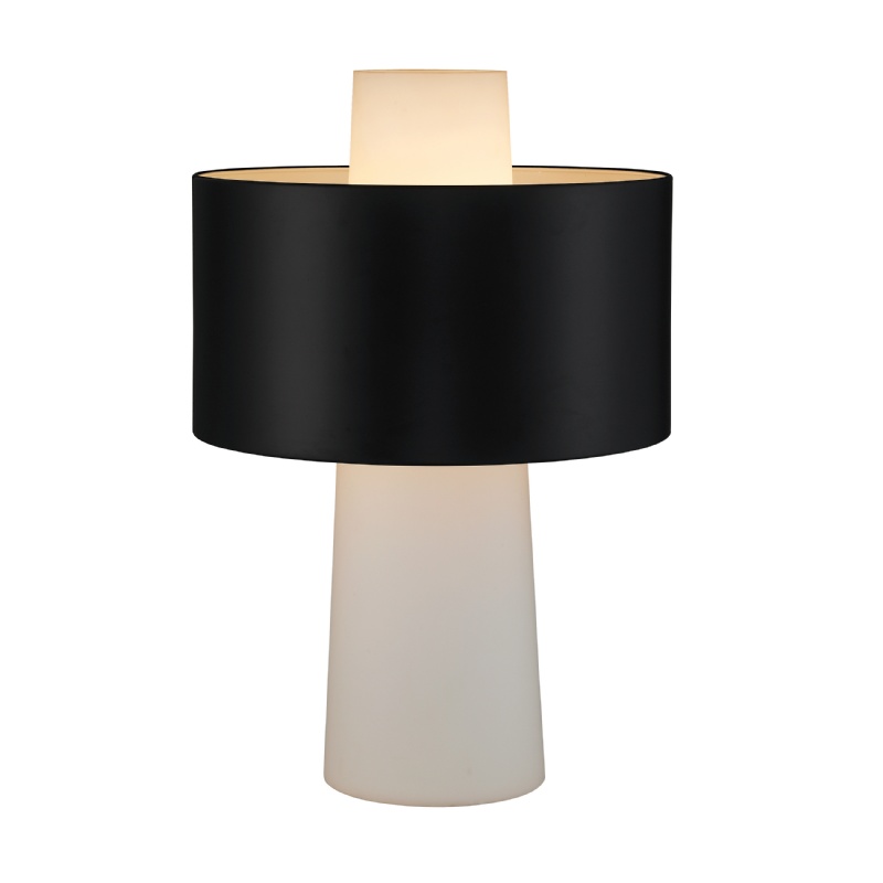 Lighting: Modern Table Lamps: Adesso Black Symmetry Table Lamp