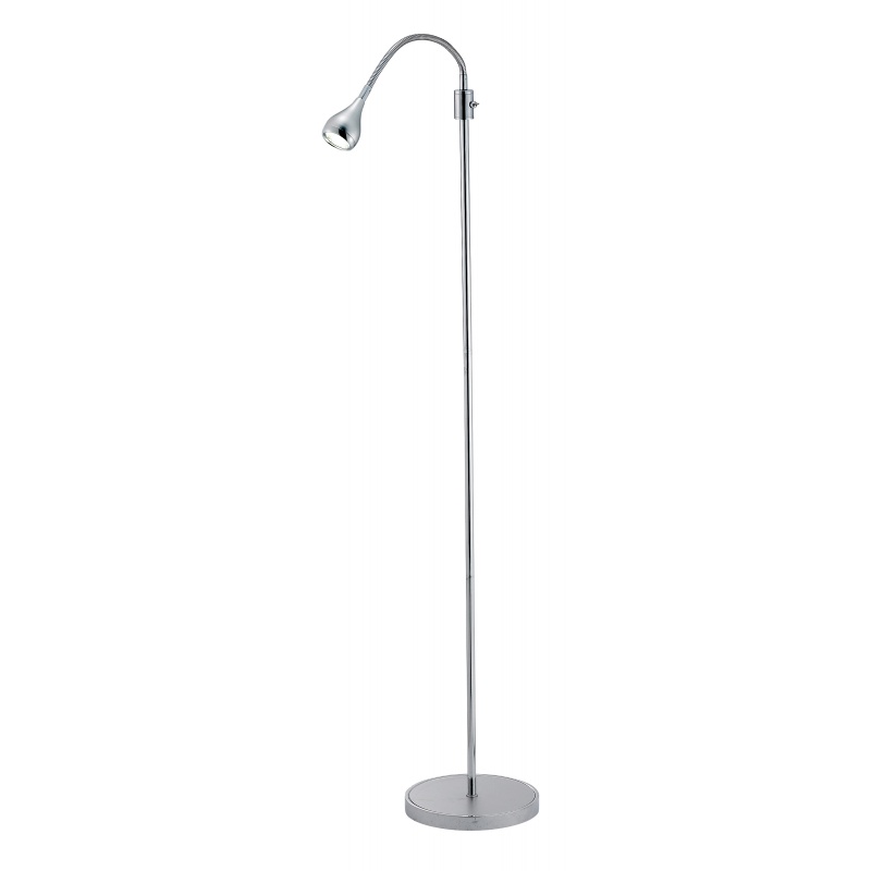 Adesso Steel Iris Gooseneck Floor Lamp : Floor Lamps