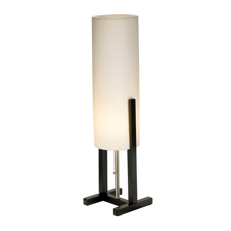 Adesso Black Walnut Bridges Table Lamp : Modern Table Lamps