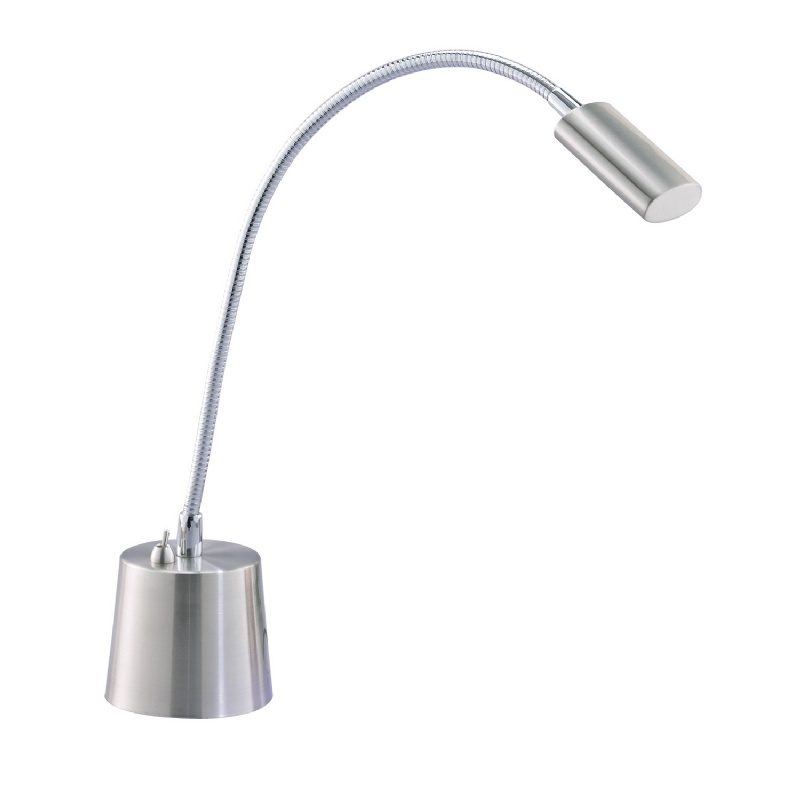 Adesso Satin Steel Eternity Gooseneck Desk Lamp