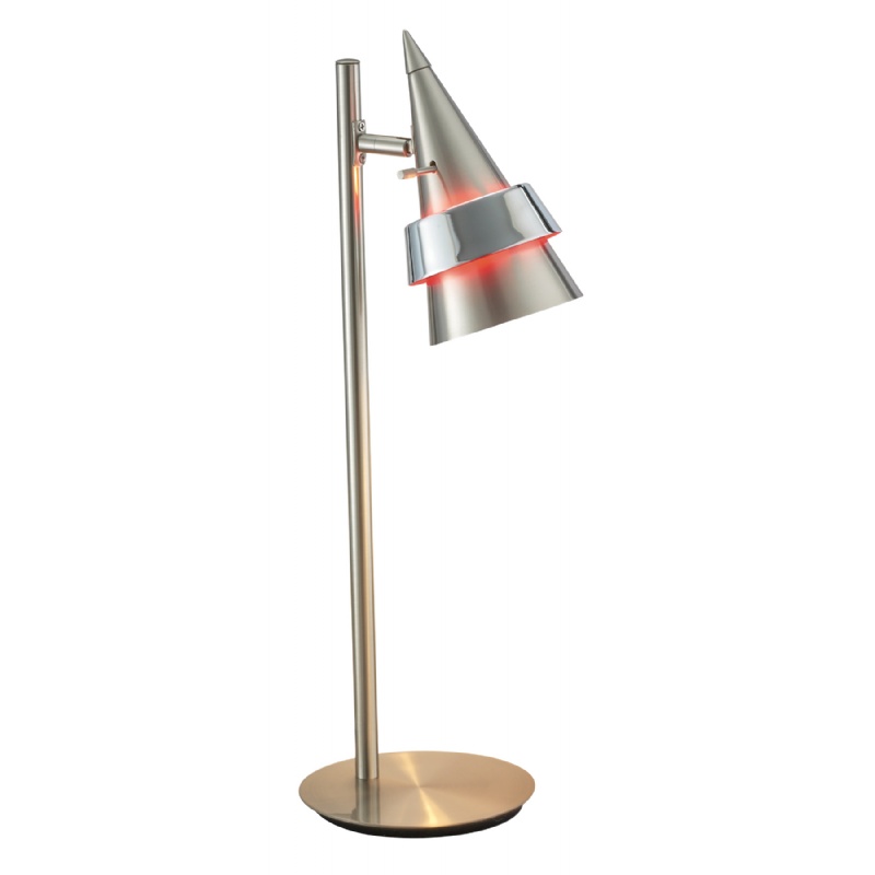 Adesso Satin Steel Blaze Desk Lamp
