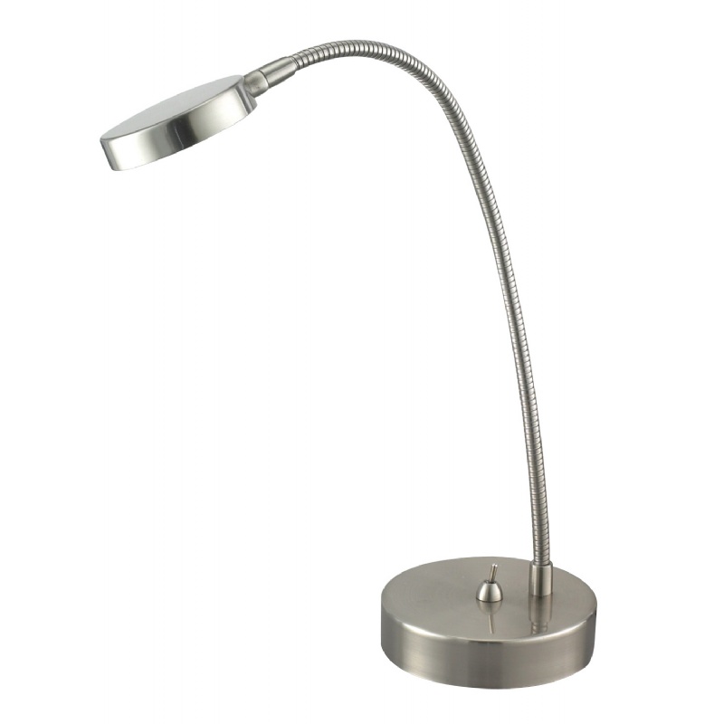 Adesso Satin Steel Eternity Flat Head Desk Lamp