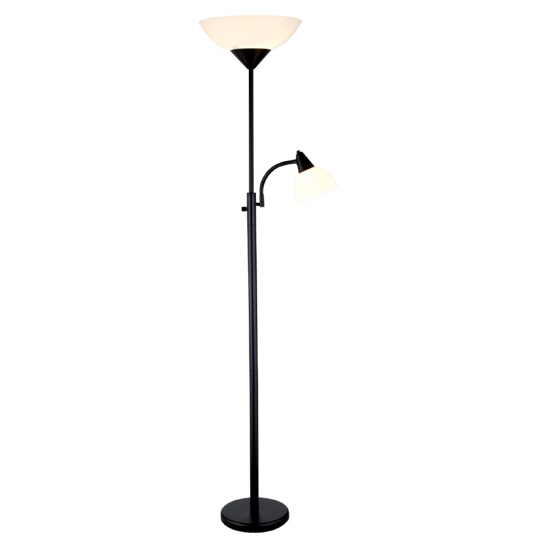 Adesso Black Piedmont Combo Floor Lamp Adesso Black Piedmont Combo Floor Lamp