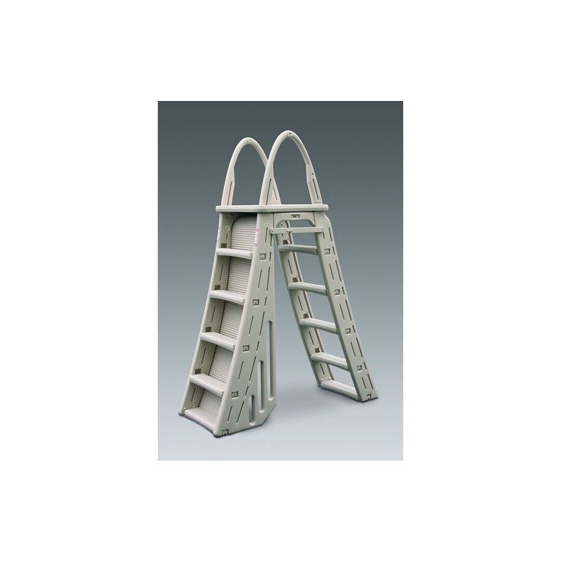 Pool & Beach: Pool Steps & Ladders: A-Frame Ladder with Rollguard