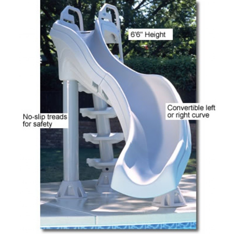 Pool & Beach: Water Slides: X-Stream Pool Slide Double Curve 6.5 Feet