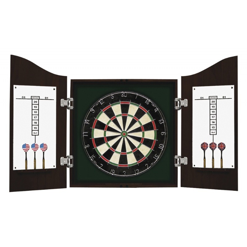Home & Garden: Game Room Games: Centerpoint Solid Wood Dart Cabinet Set