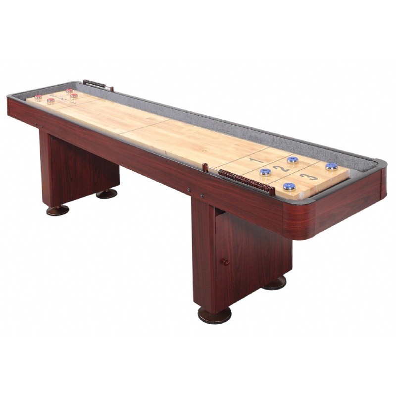 Home & Garden: Game Room Games: Carmelli 12 Foot Deluxe Shuffleboard Table - Dark Cherry
