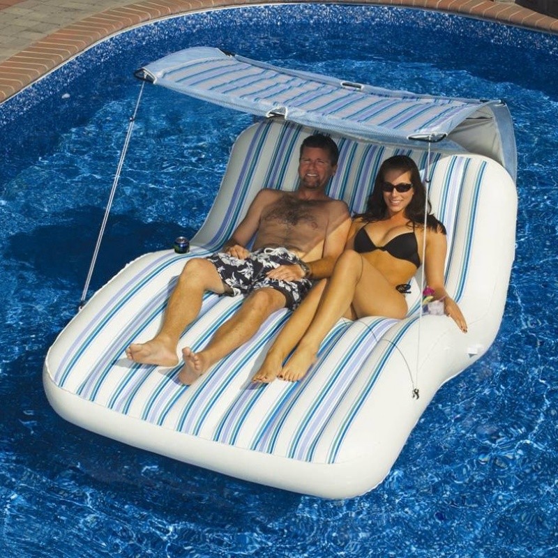 Pool & Beach: Inflatable Rafts Islands: Inflatable Luxury Cabana Float