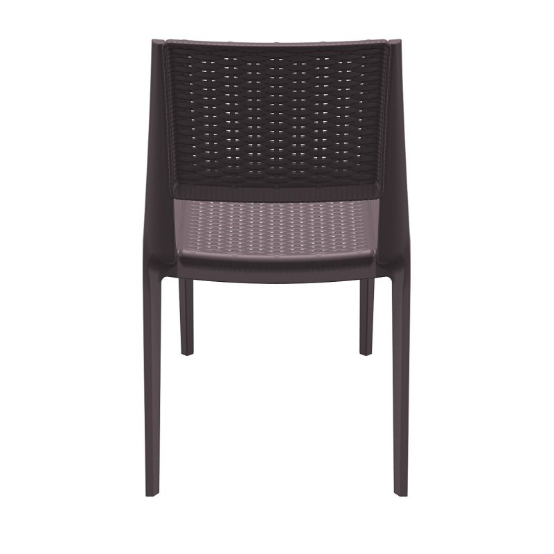 Miami Wickerlook Resin Patio Dining Set 7 Piece Rectangle Brown alternative photo #4