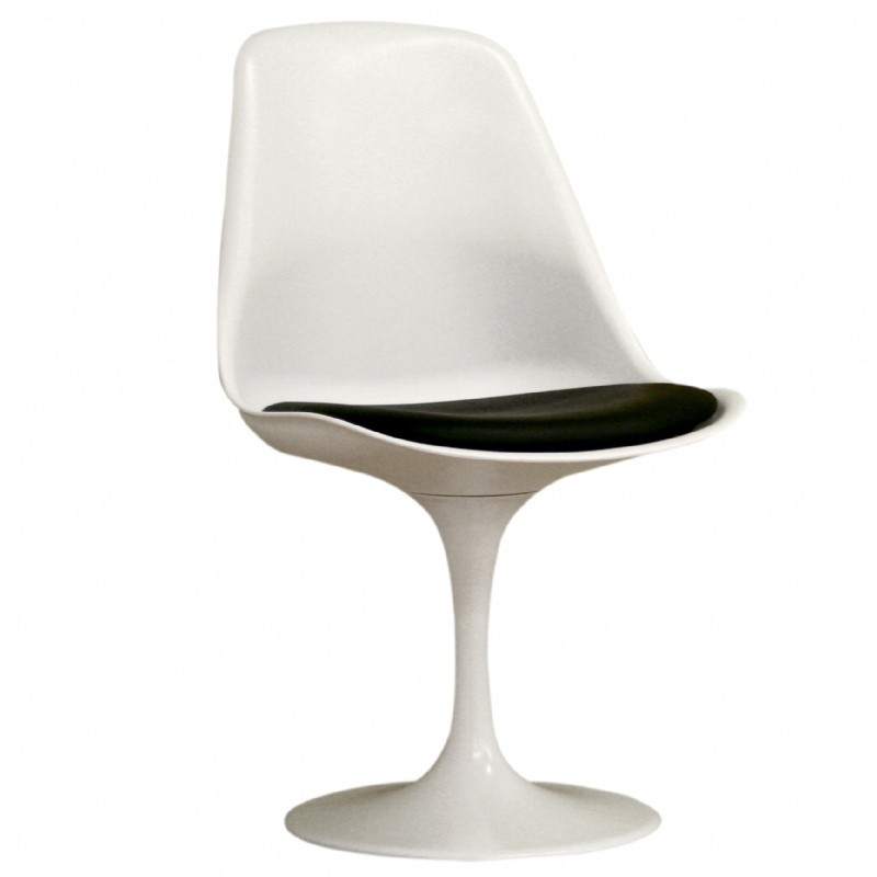 Furniture: Accent Chairs: Ergonomic Modern Plastic Side Chair White