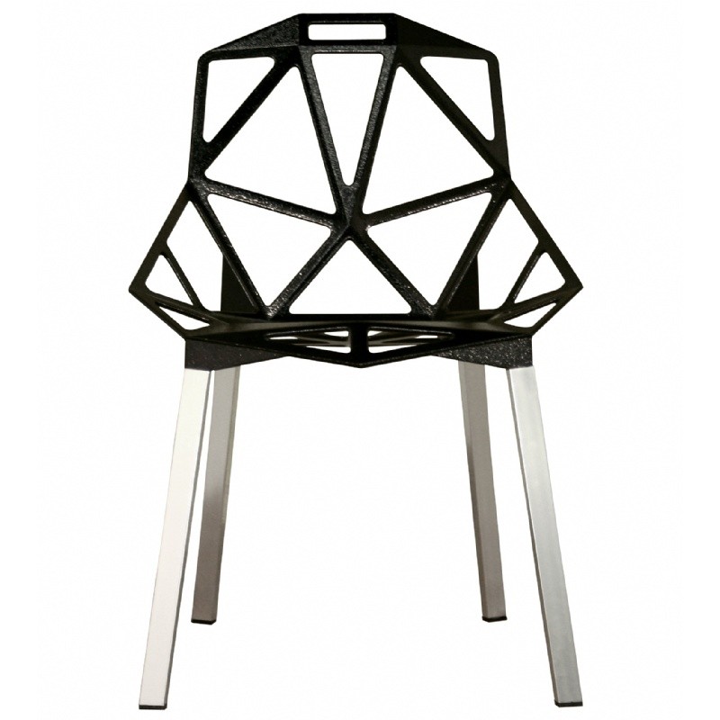 Furniture: Accent Chairs: Kaysa Black Aluminum Accent Chair