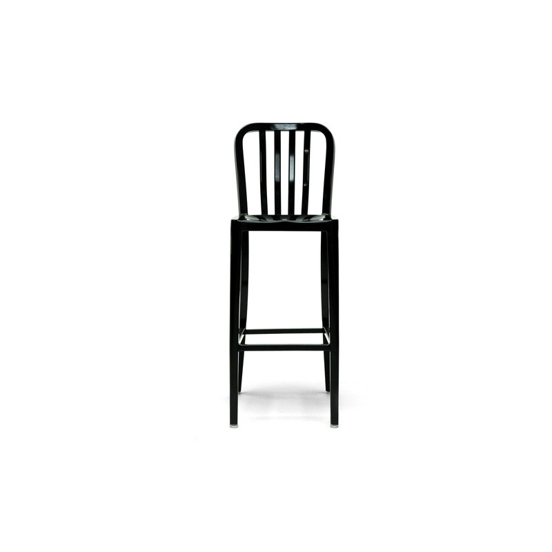 Outdoor Furniture: Bar Stools: Lasenza Aluminum Outdoor Bar Stool Black