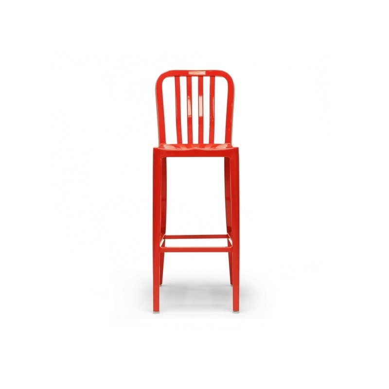 Outdoor Furniture: Bar Stools: Lasenza Aluminum Outdoor Bar Stool Red