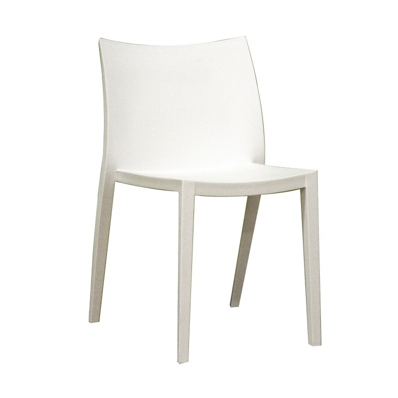 Modern Outdoor Dining Furniture on Outdoor Furniture     Dining Chairs     Odele White Plastic Modern