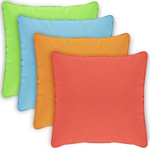 Pillow Cover Square Zippered Welted 18x18 Solids CPC18P