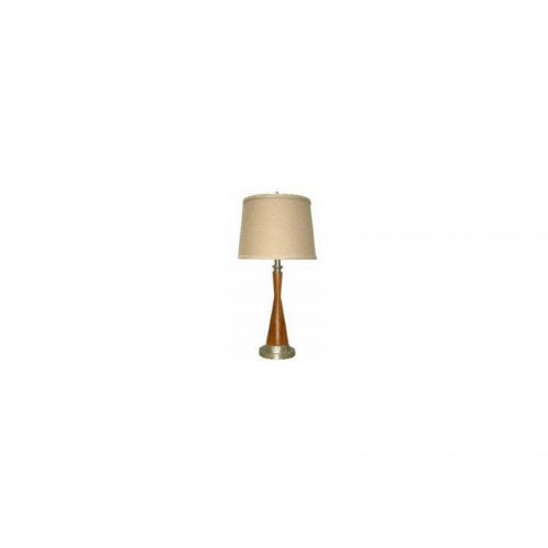 4D Concepts Shelby Table Lamp - Pewter and Oak 4DC-911861