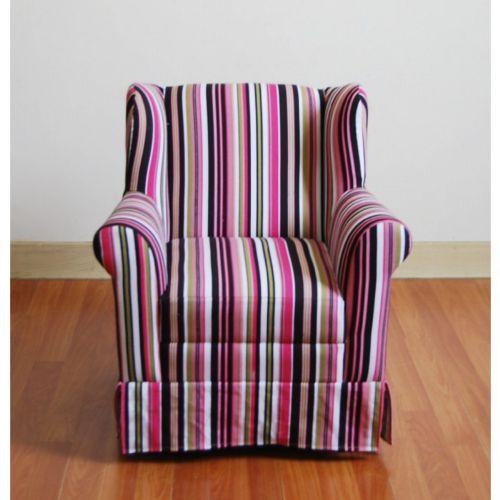 4D Concepts Striped Girls Wingback Chair 4DC-K3837-A192