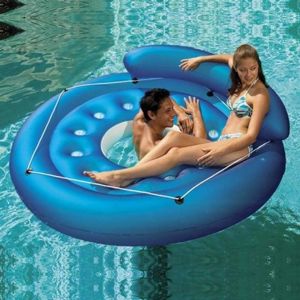Inflatable French Pocket Convertible™ Island PM83660-BLUE