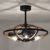 Dariin 28.3" 6-Light Indoor Matte Black Finish Ceiling Fan DL03P02IS #3