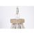Sabina 14" 3-Light Indoor Weathered White and Matte Gold Finish Chandelier PD030-3WH #4
