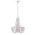 Valentinas 18" 4-Light Indoor Brushed White Finish Chandelier PD033-4WH #3