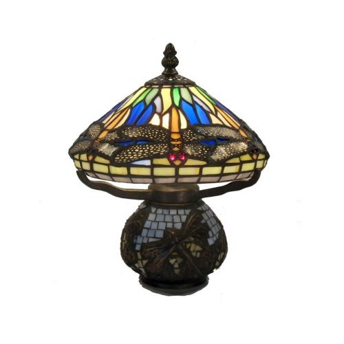 Tiffany Style Dragonfly Mozaic Table Lamp GB-32-SS-209