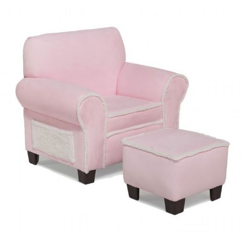 Club Chair and Ottoman Pink 44232