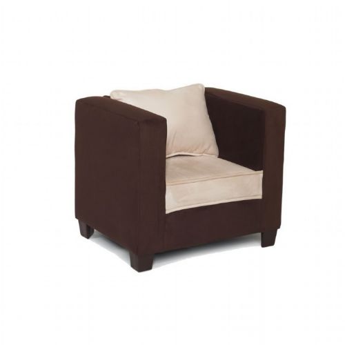 Modern Kids Chair Chocolate Beige Micro 44011