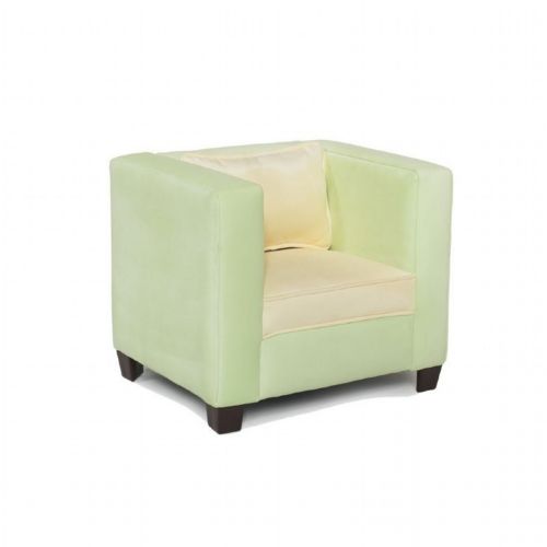 Modern Kids Chair Lime with Yellow Micro 44023