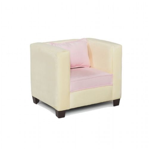 Modern Kids Chair Yellow Pink Micro 44025