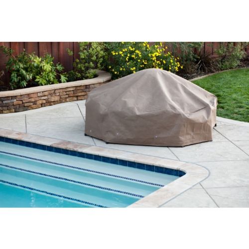 Duck Covers Patio Chat Table & Chair Set Cover - 92"Dia × 29"H MTC09223