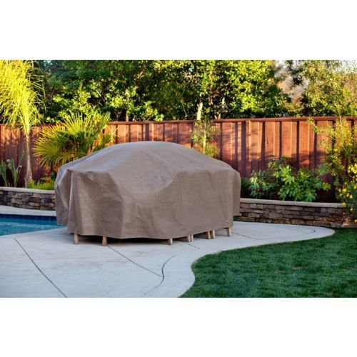 Duck Covers Patio Table & Chair Set Cover - Rectangle - 140"L × 80"W × 29"H MTO14080