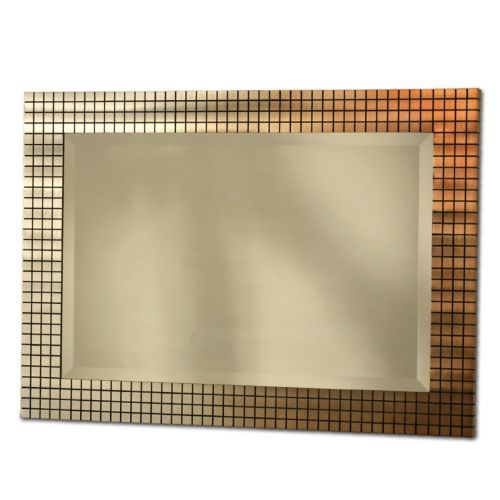 Bronze Grid Wall Mirror WM32442
