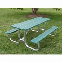 Galvanized Frame Picnic Bench and Table 8 Feet FF-PB8-GFPIC