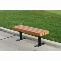 Trailside Recycled Plastic Park Bench 4 Feet FF-PB4-TRA