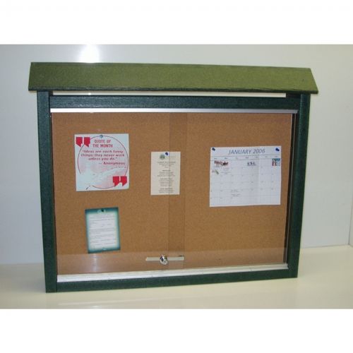 Medium Message Center Resinwood Two Sides, No Post 36 × 26 Inch. FF-PBMC2D