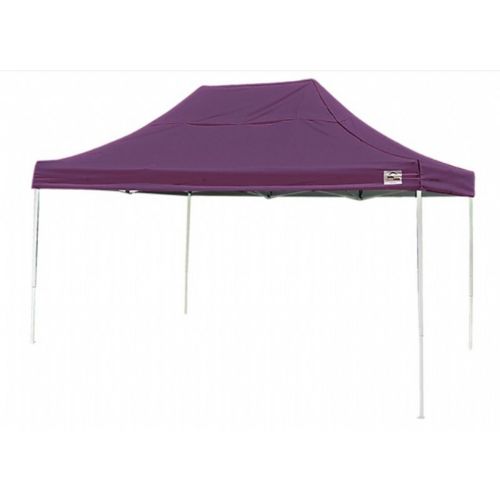 10 × 15 ST Pop-up Canopy, Purple Cover, Black Roller Bag 22704