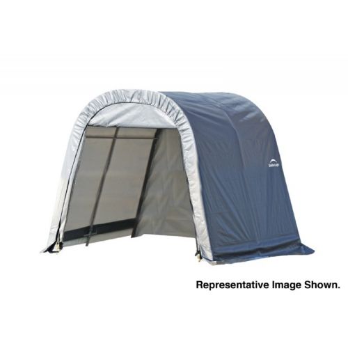 Round Style Storage Shelter, 1-5/8" Frame, Gray Cover 11 × 8 × 10 ft. 77819