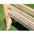 Cedar 27" Wide 4' Cross Legged Picnic Table with 2 pieces of 4' Backed Benches Natural WF27WCLTBB4CVD #3