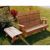Cedar Royal Country Hearts Garden Bench Natural 4' WF1105CVD #2