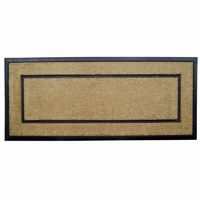 Coir Doormat with Black Rubber Frame 24" × 57" NH-18105