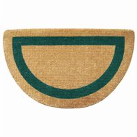 Heavy Duty Coir Mat with Green Single Picture Frame 22" × 36" Half Round NH-O2056